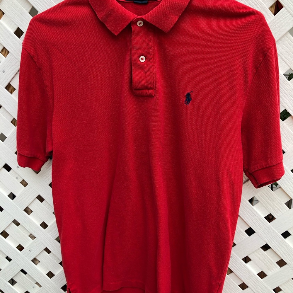 Men’s Red Med Polo Shirt. YES, it’s RED!  Just PERFECT for Christmas!!!